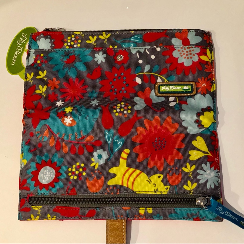 Lily Bloom Garden Cat Travel Wallet, prints vary - Picture 2 of 3
